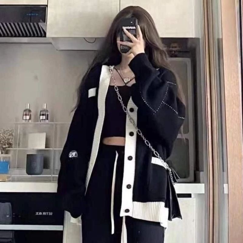 Áo Khoác cardigan In Hình Khoai Tây Chiên Thời Trang Cao Cấp