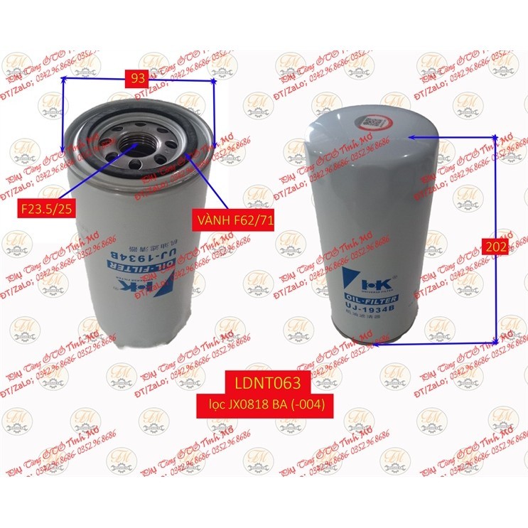 lọc JX0818 BA (-004)