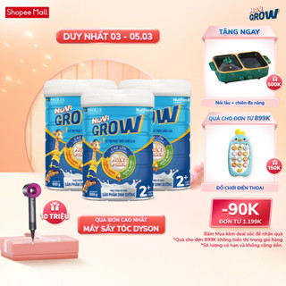 Combo 3 Sữa Bột Nuvi Grow phát triển chiều cao Trên 2 tuổi Lon 900g