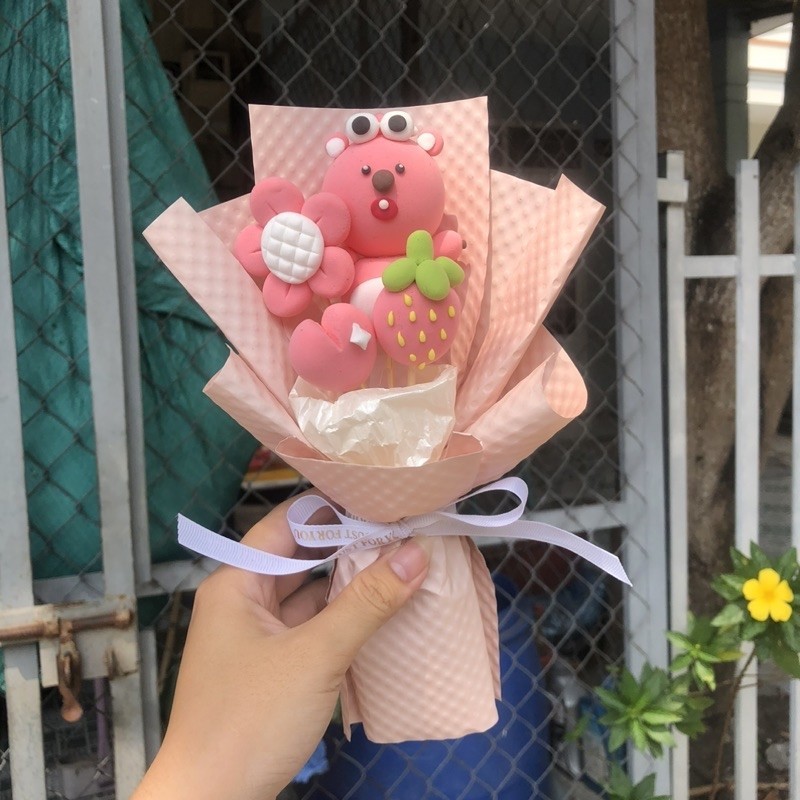 HOA ĐẤT SÉT BÓ MINI
