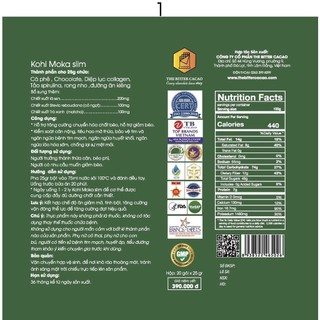 Cà phê Chocola vị tảo (Kohi Moka Slim)