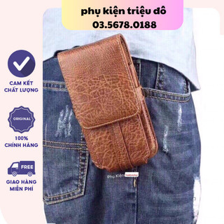 Bao da đựng điện thoại - túi da đeo thắt lưng tiện lợi kèm ví