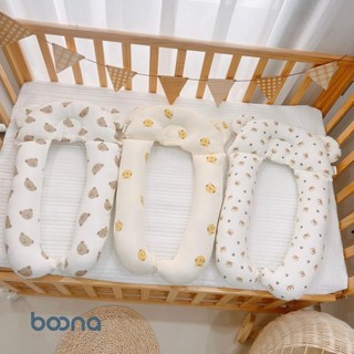 Gối chữ U cho bé Boona đa năng làm gối ôm, gối chống méo đầu, gối chặn chống giật mình cho bé ngủ ngon