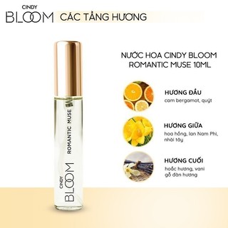 Combo 4 Nước hoa nữ Cindy Bloom 10ml/chai