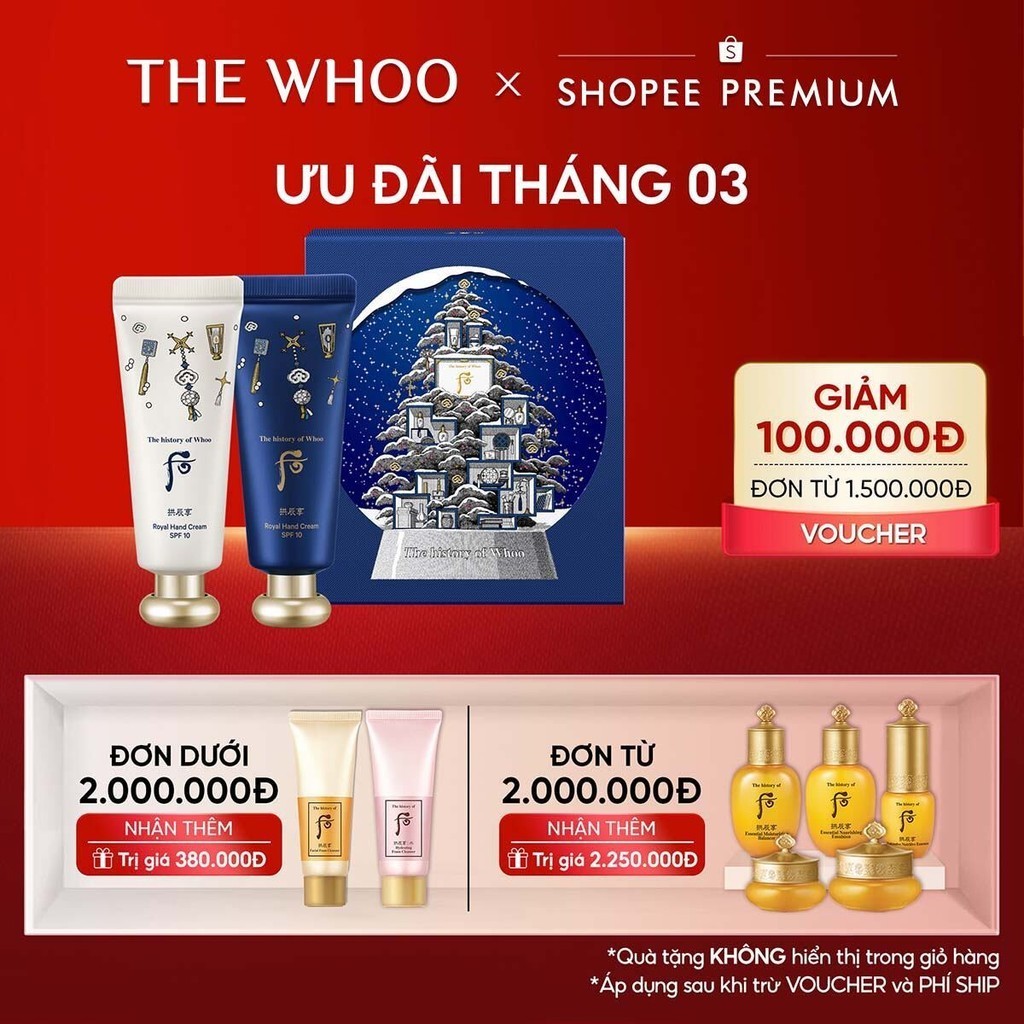 Kem dưỡng da tay The history of Whoo Gongjinhyang Royal Hand Cream