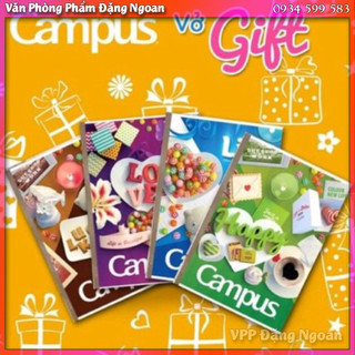 10 quyển vở campus gift 80-120 trang - vpp đặng ngoan