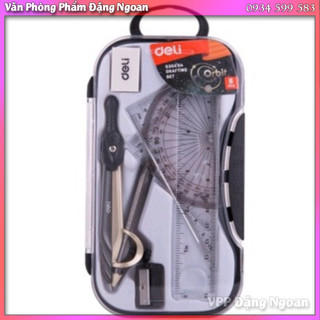 Bộ eke compa hộp nhựa deli g30404 - deli - vpp đặng ngoan