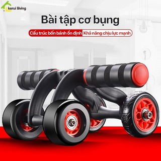 Con lăn tập cơ bụng 4 bánh AISHA, Dụng cụ tập bụng, tập cơ bụng, Con lăn tập bụng, tập ngực 4 bánh