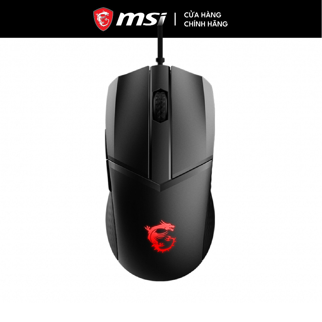 Chuột gaming có dây MSI Clutch GM41 Lightweight V2 - Phím OMRON 60 triệu lần nhấn - DPI 16000 - Cáp 