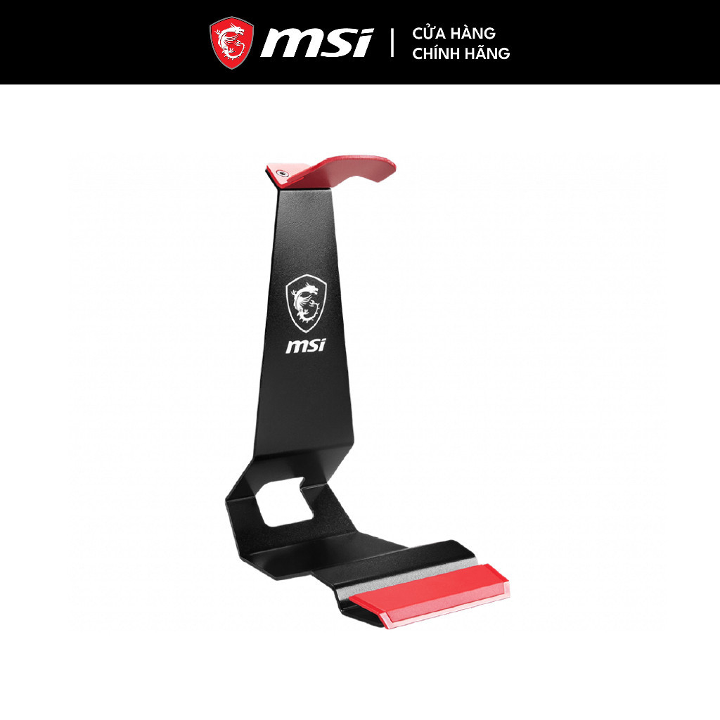 Giá đỡ tai nghe MSI HS01 Headset Stand kim loại - Màu đỏ đen - 666g - Bảo hành 1 năm