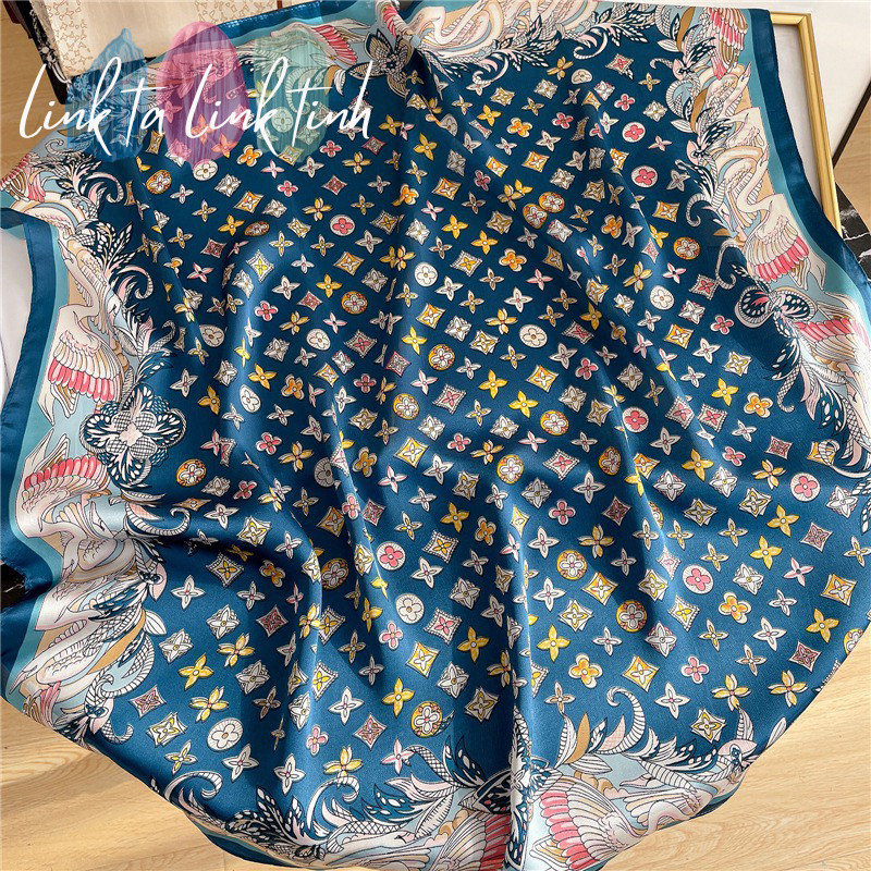 Khăn Lụa Vuông 70x70 CM - khăn lụa vuông 70x70 CAO CẤP - LINK TA LINK TINH