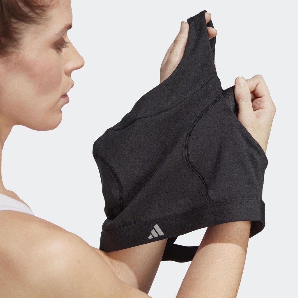 [3-5.3, VOUCHER 35%] adidas Tập luyện Áo Bra Chạy Bộ Medium Support Nữ Đen HS7258