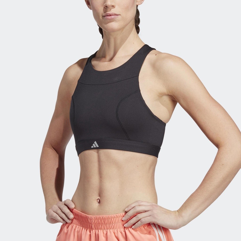 [3-5.3, VOUCHER 35%] adidas Tập luyện Áo Bra Chạy Bộ Medium Support Nữ Đen HS7258