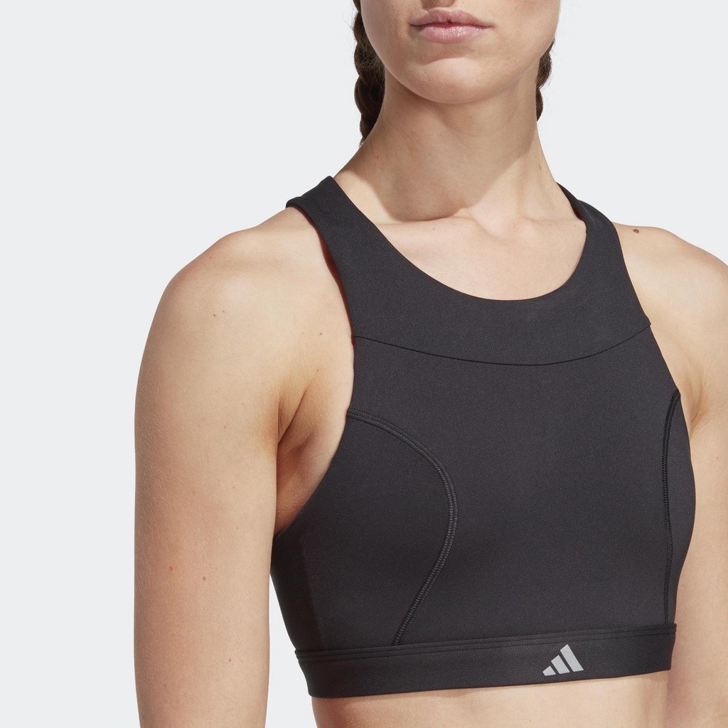 [3-5.3, VOUCHER 35%] adidas Tập luyện Áo Bra Chạy Bộ Medium Support Nữ Đen HS7258