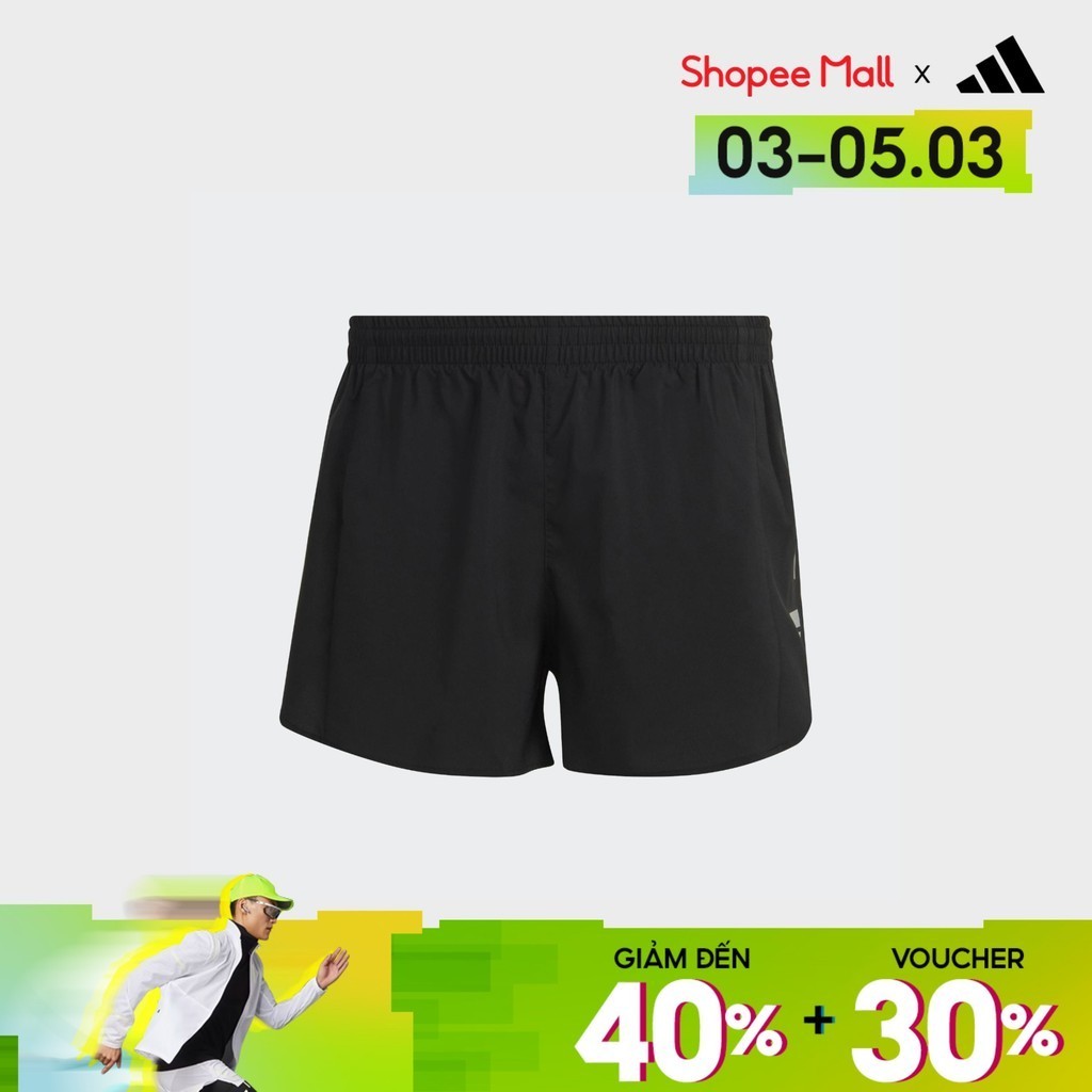 [3-5.3, VOUCHER 35%] adidas Chạy Quần Short Xẻ Gấu Own the Run Nam Đen HM8442