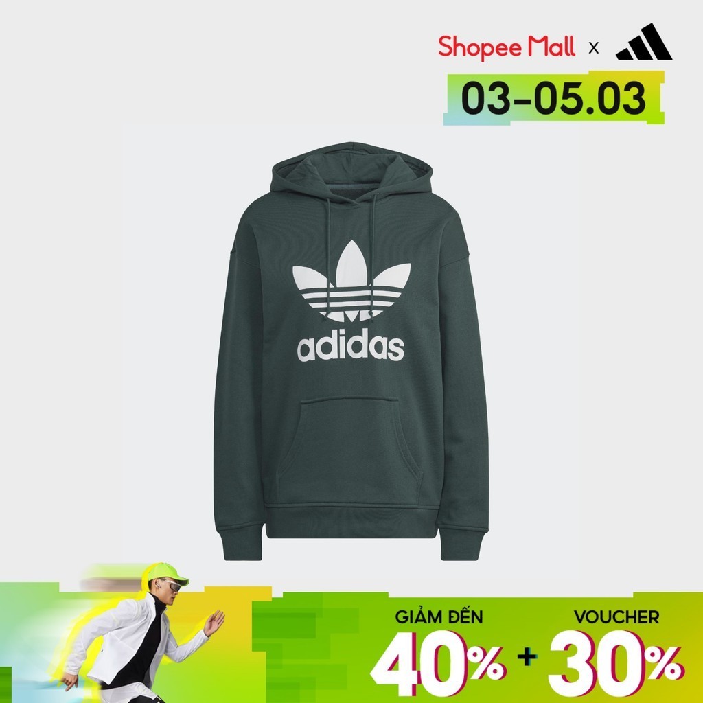 Adidas Phong cách sống Áo hoodie Ba Lá adidas Adicolor Nữ màu xanh lá HK9654