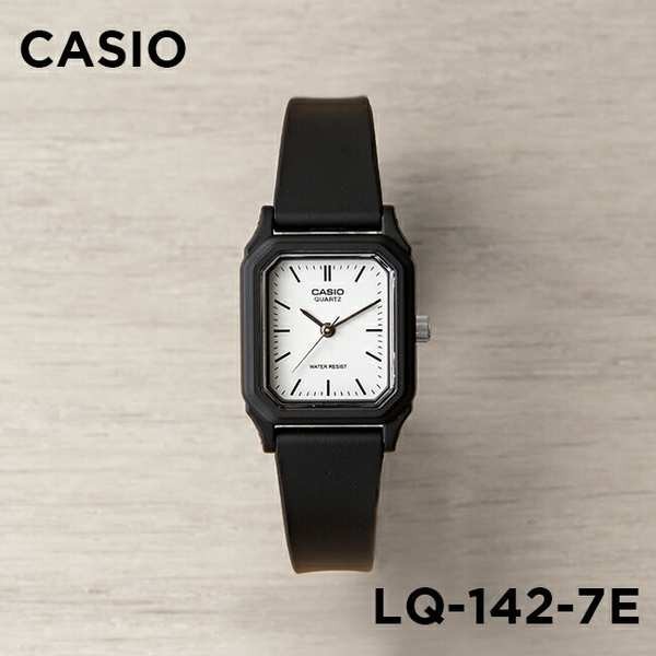 Đồng hồ Casio Phụ nữ LQ-142-7E đen nhỏ Kỳ thi sinh viên không thấm nước hình vuông đơn giản