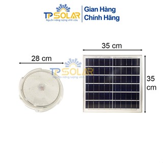 Đèn Năng Lượng Mặt Trời, Đèn Áp Trần Trong Nhà 3 Màu Ánh Sáng TP Solar