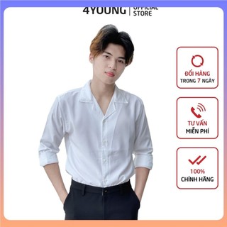Áo Sơ Mi Nam Form Rộng Cổ Vest Thời Trang Mới Chất Liệu Mền Mịn Dễ Chịu