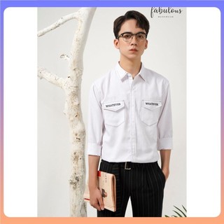 Áo sơ mi nam tay dài cao cấp form rộng phong cách Hàn Quốc SM73