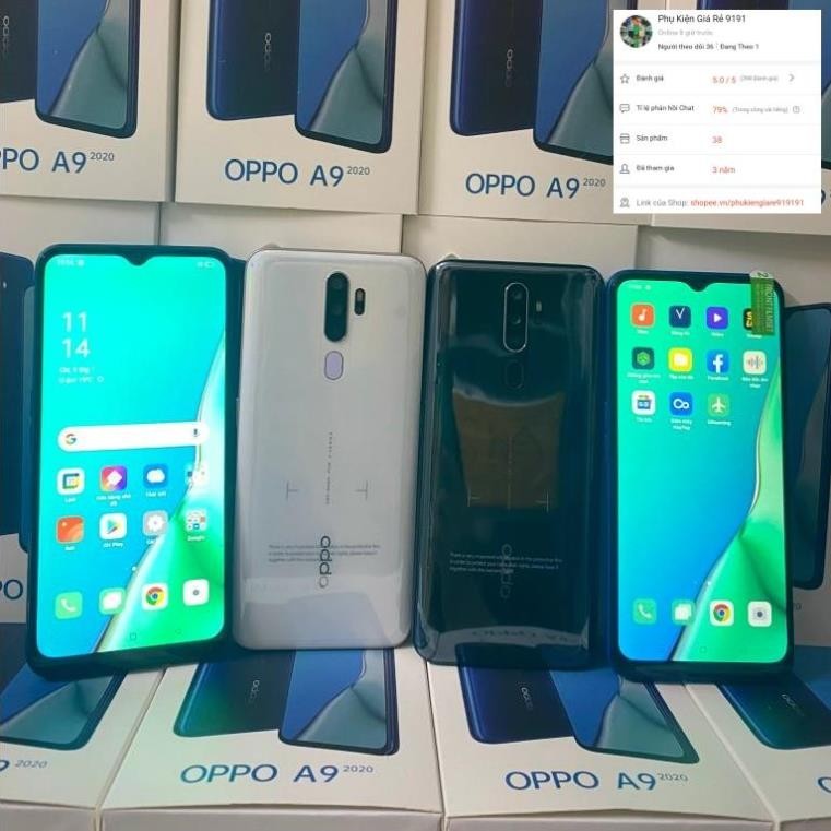 Điện thoại Oppo A9 2020 Ram 8G Bộ nhớ 256G mới Fullbox 100%. BẢO HÀNH 6 THÁNG. 1 ĐỔI 1 TRONG 2 THÁNG
