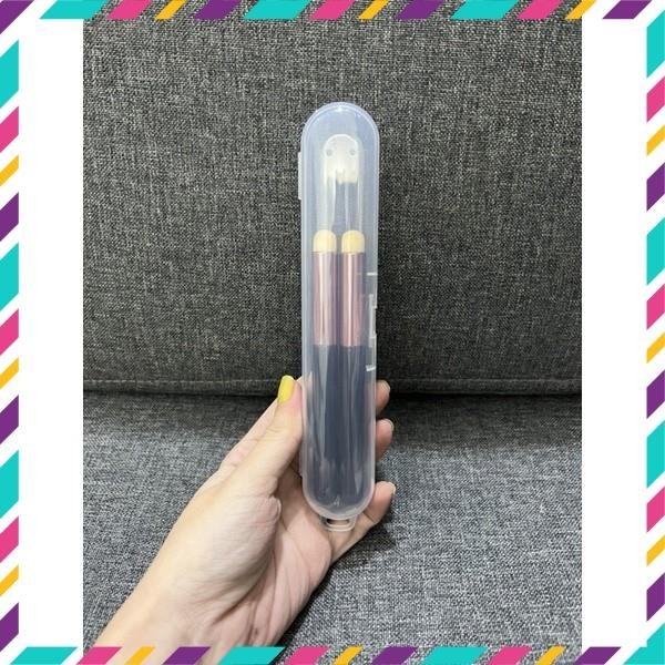 Hộp Đựng Cọ Trang Điểm - Hộp Nhựa Đựng Đồ Mini Có Khoá Bấm