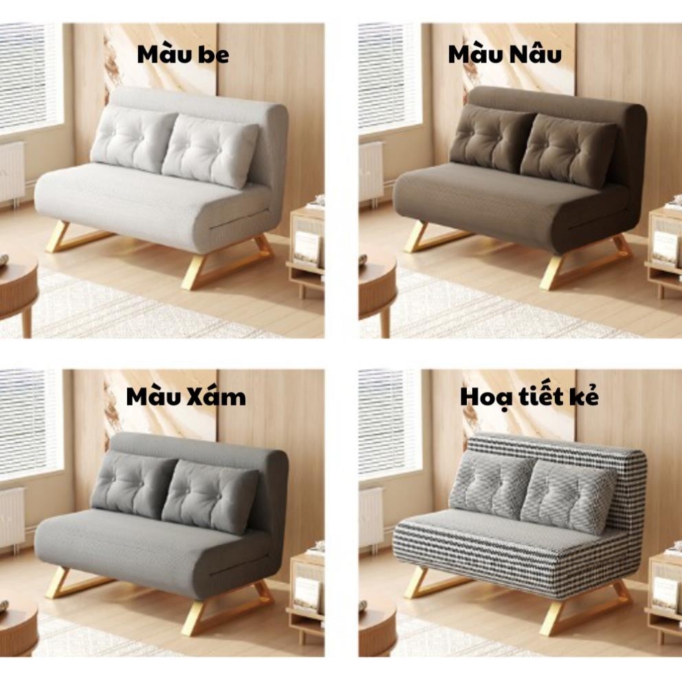Ghế Sofa Giường Gấp Gọn Đa Năng 2 Trong 1 Khung Thép ,Sofa Giường Gấp Thông Minh Chất Liệu Vải Nhung Tặng Kèm Gối | BigBuy360 - bigbuy360.vn