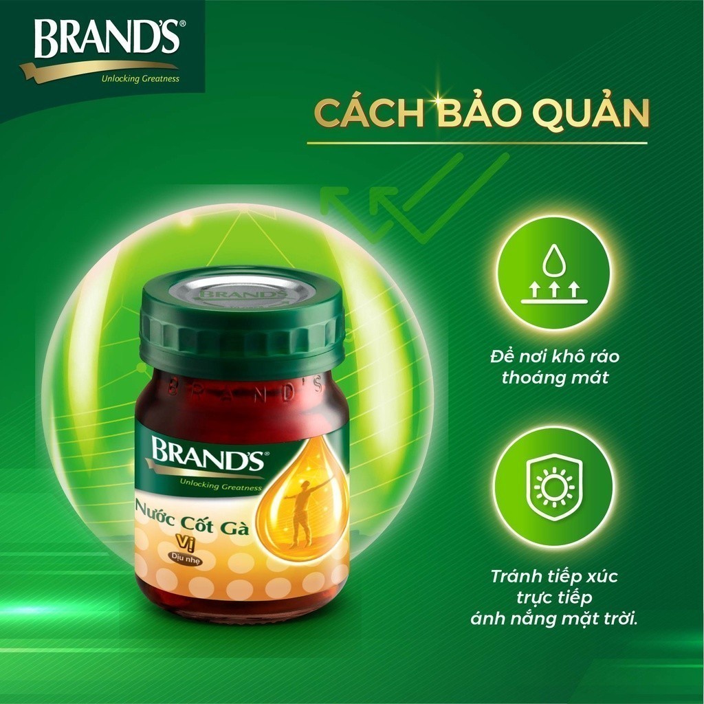 Combo 4 nước cốt gà BRAND'S vị dịu nhẹ (42 ml x 24 lọ)