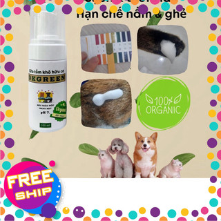 (Hỏa tốc)  Sữa tắm khô chó mèo Thảo Mộc DKGREEN và bọt rửa tai organic thơm lâu liếm lông an toàn diệt khuẩn trong 10s [