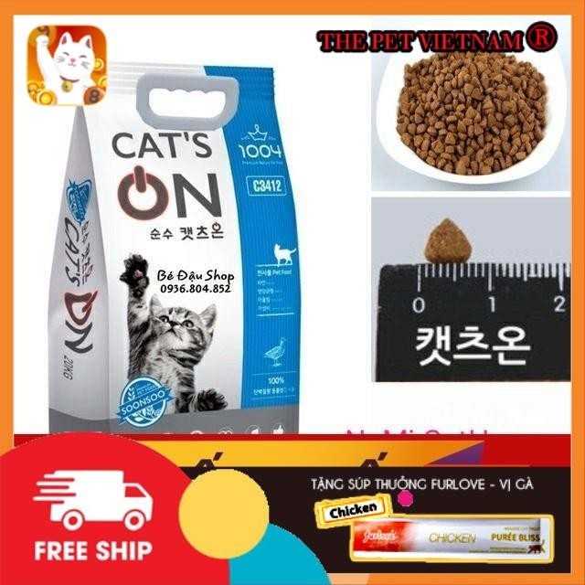 Hạt Khô Cat On 5kg Cat's On Mèo ăn thức ăn hạt khô hàn quốc