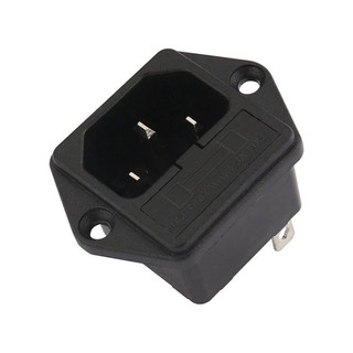 Ổ nguồn 3 chân có hộp cầu chì bảo vệ