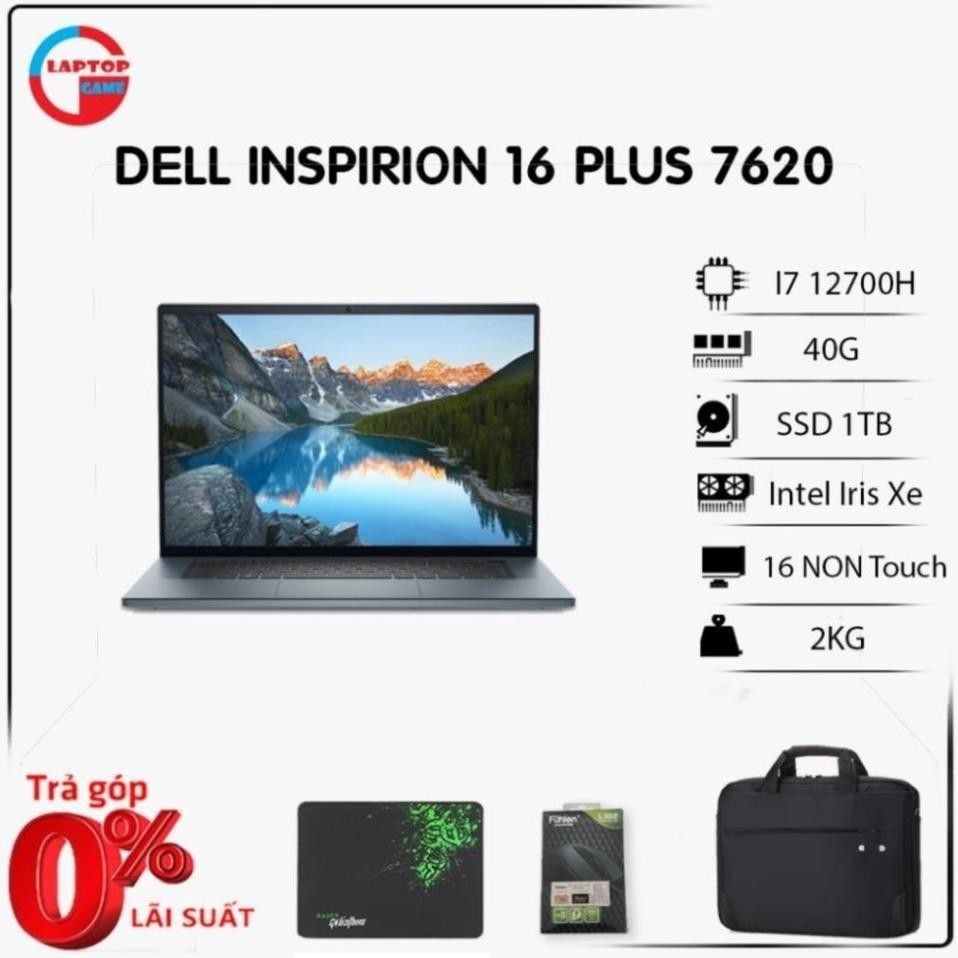 Dell Inspiron 16 Plus 7620 - Intel Core i7 12700H | RAM 40GB | SSD 1TB | 16 inch' 3K SC3