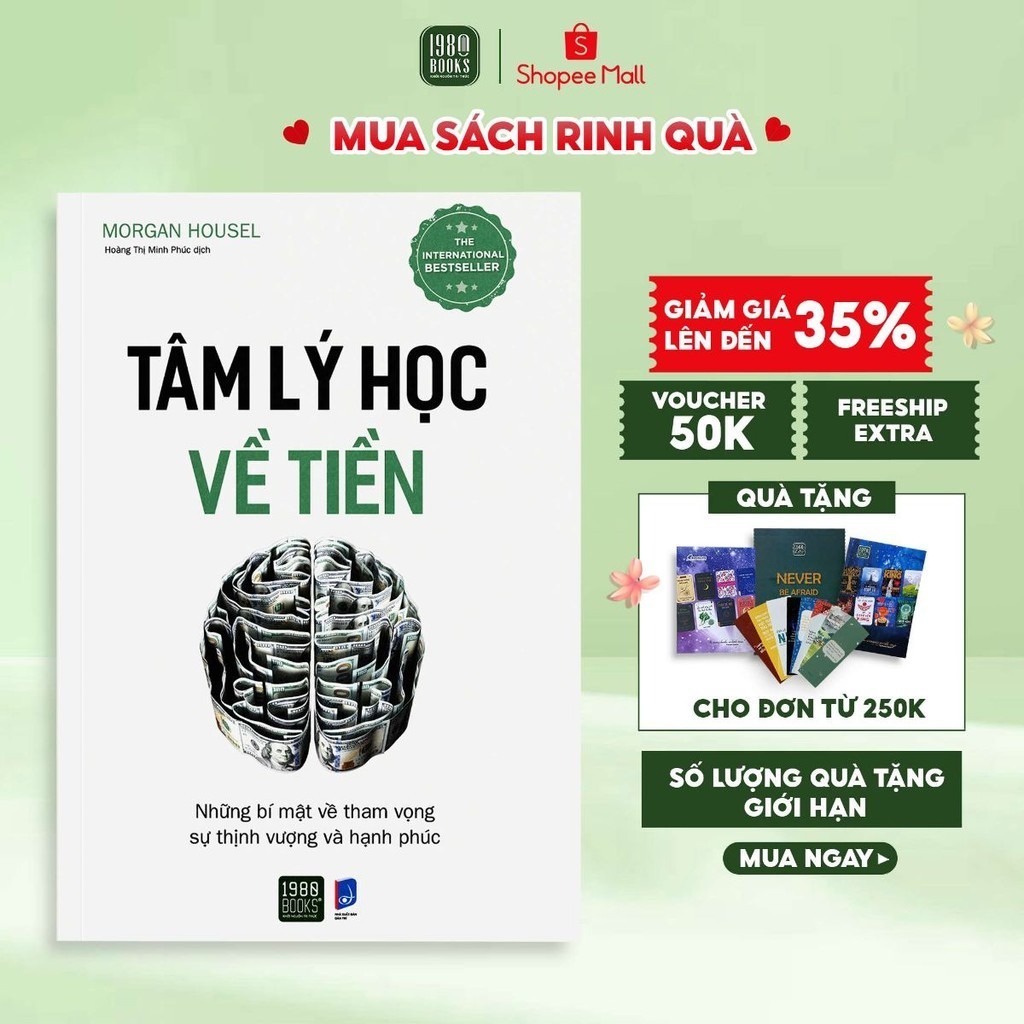 Sách - Tâm lý học về tiền - Morgan Housel (1980 Books Store)