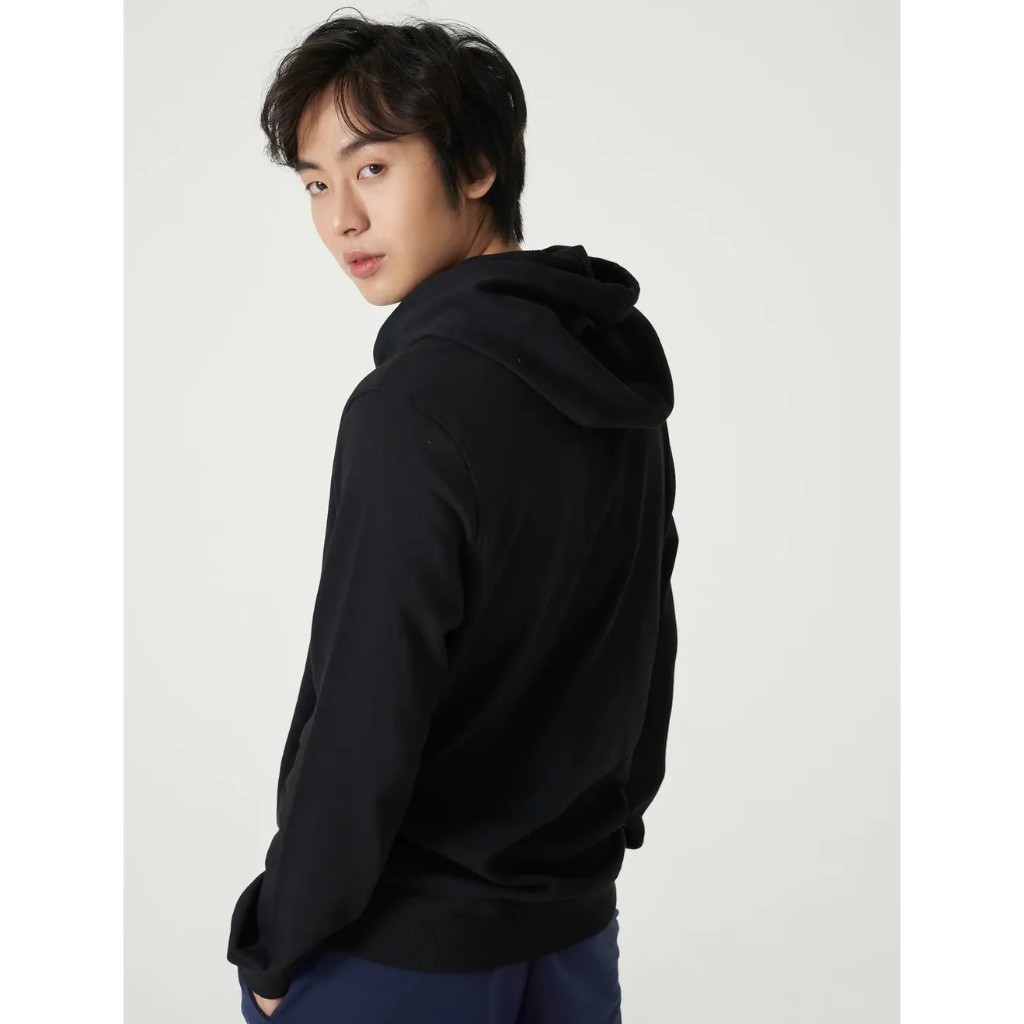 Áo nỉ nam CANIFA áo hoodie có mũ dài tay in hình 8TW23W004