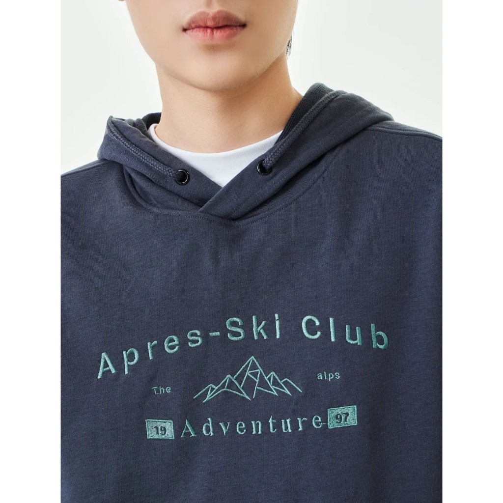 Áo nỉ nam CANIFA áo hoodie có mũ dài tay in hình 8TW23W004