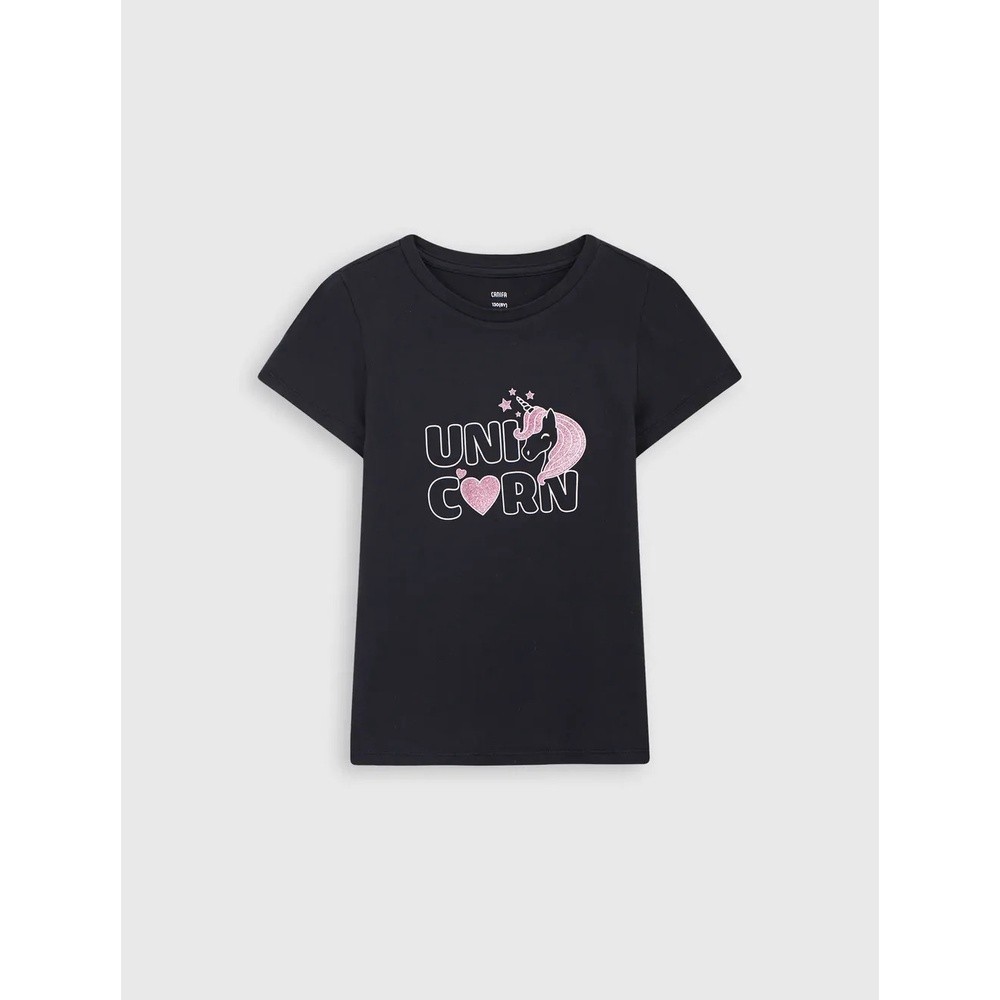 Áo phông bé gái CANIFA form nhỏ chất cotton 1TS22W019