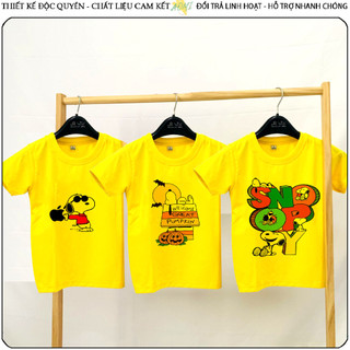 ÁO THUN UNISEX cún snoop love supereme just do it PHÔNG VÀNG TAY NGẮN NAM NỮ TRẺ EM TRAI GÁI AOMIVN