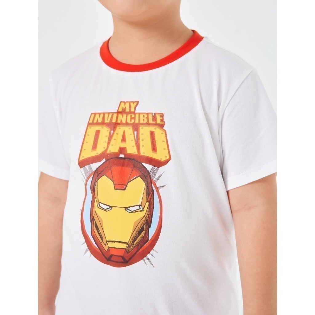 Áo phông bé trai CANIFA in hình nhân vật Marvel chất liệu cotton USA 2TS22S035