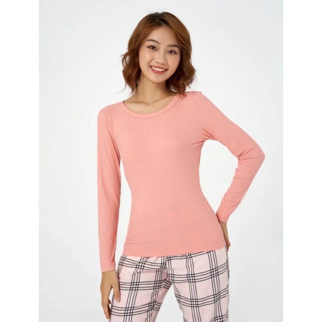 Áo body nữ CANIFA dài tay cổ tròn dáng ôm ML23 6IT22W001