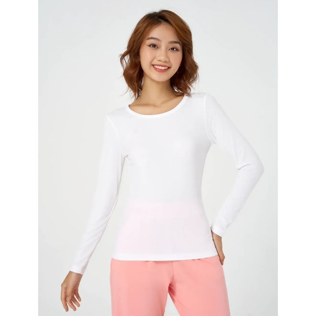 Áo body nữ CANIFA dài tay cổ tròn dáng ôm ML23 6IT22W001