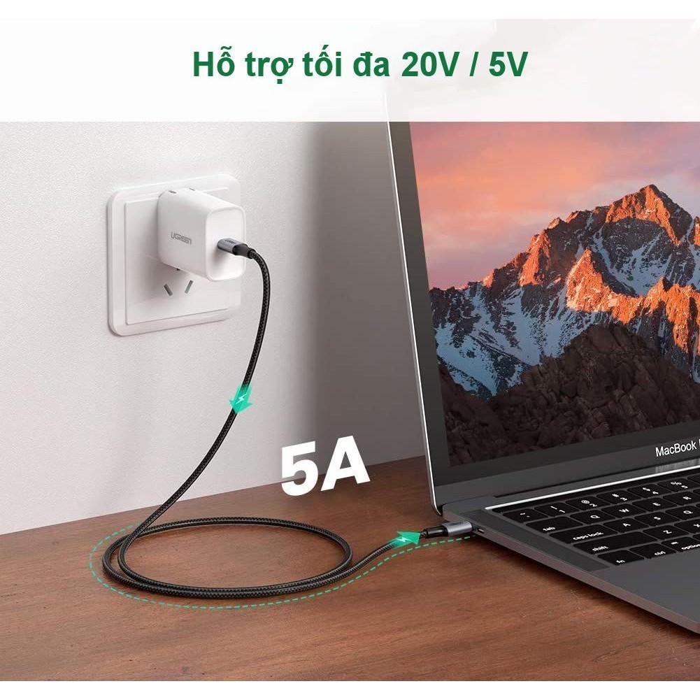 Cáp sạc Type C sang Type C Ugreen US316 US334 PD100W | Sạc nhanh QC 4.0 | Tốc độ truyền 480Mbps | Bảo Hành 1 đổi 1 18 |