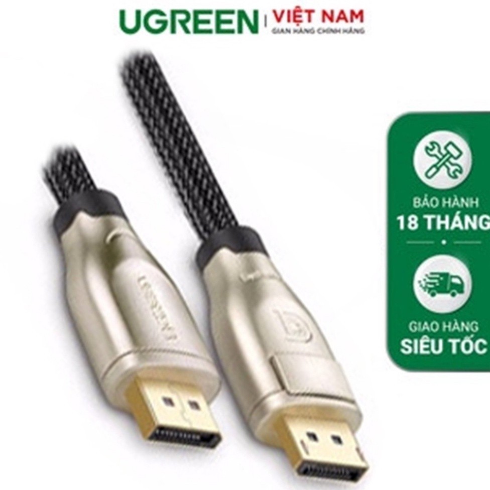 Dây cáp DisplayPort 1.2 UGREEN DP107 - Hàng phân phối chính hãng - Bảo hành 18 tháng