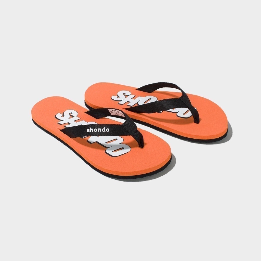 Dép Flippy In Chữ Shondo Cam FLP8011
