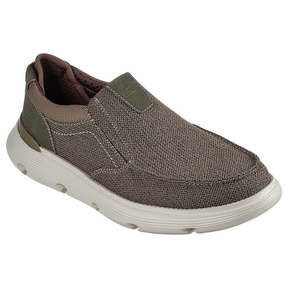 Skechers Nam Giày Thể Thao SKECHERS USA Garza Air-Cooled Memory Foam - 204571-OLV 