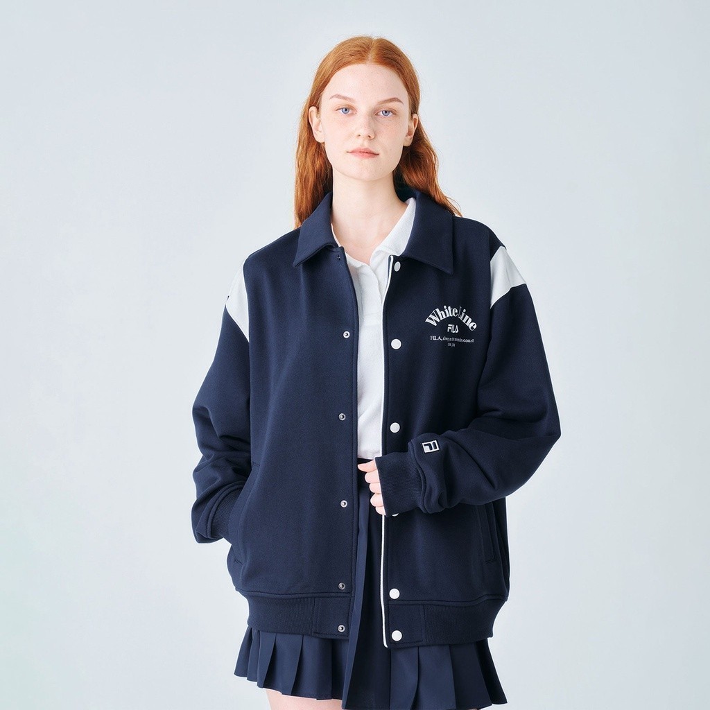 Áo khoác thời trang unisex Fila White Line Small Logo - FS2FTF1331X-INA