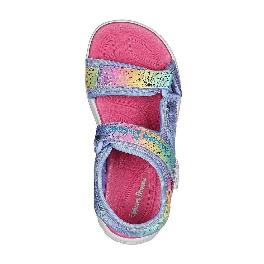 Skechers Bé Gái Dép Xăng Đan Thường Ngày S-Lights Unicorn Dreams Majestic Bliss - 302682L-BLMT