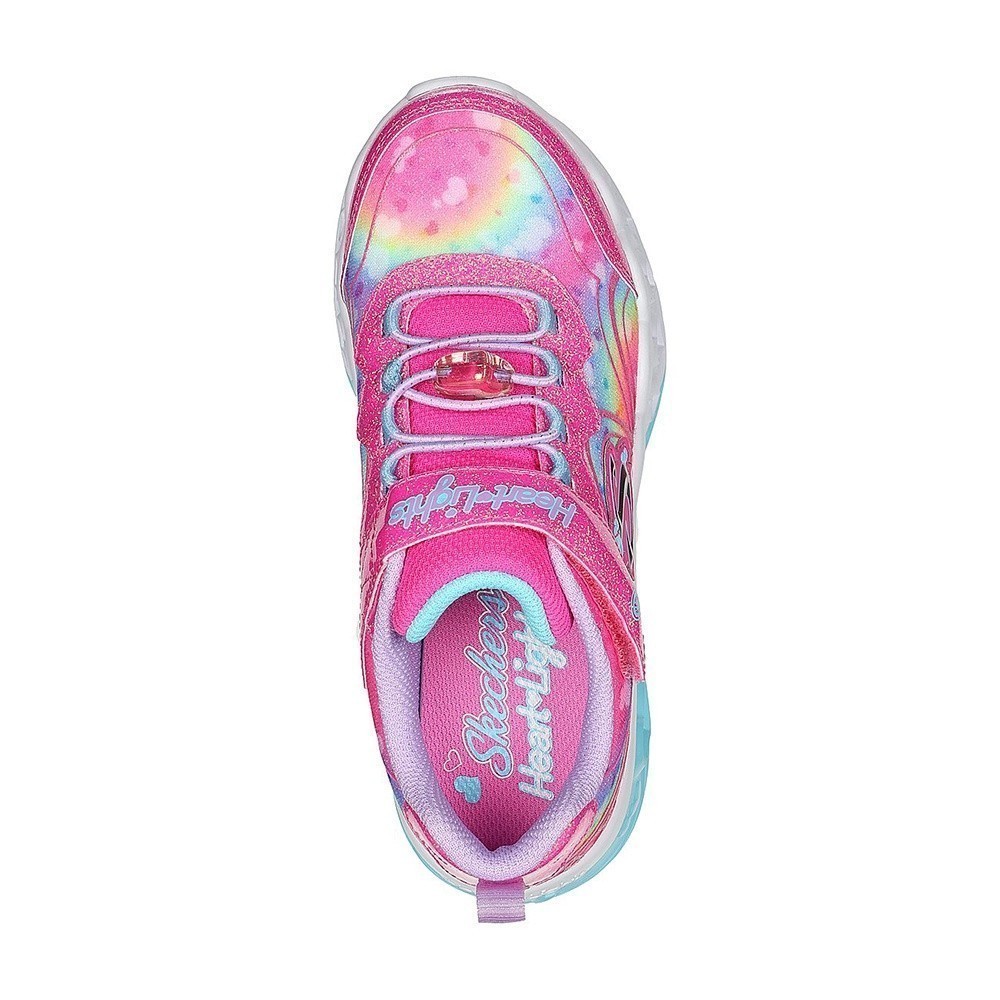 Skechers Bé Gái Giày Thể Thao Thường Ngày Flutter Heart Lights Groovy Swirl - 303253L-HPLV