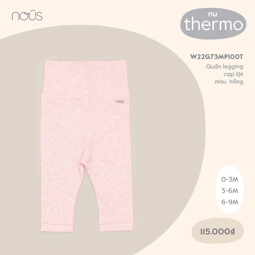 Quần Legging Nous vải Thermo giữ nhiệt co dãn 4 chiều cho bé Nous Bình Dương - SPE01126