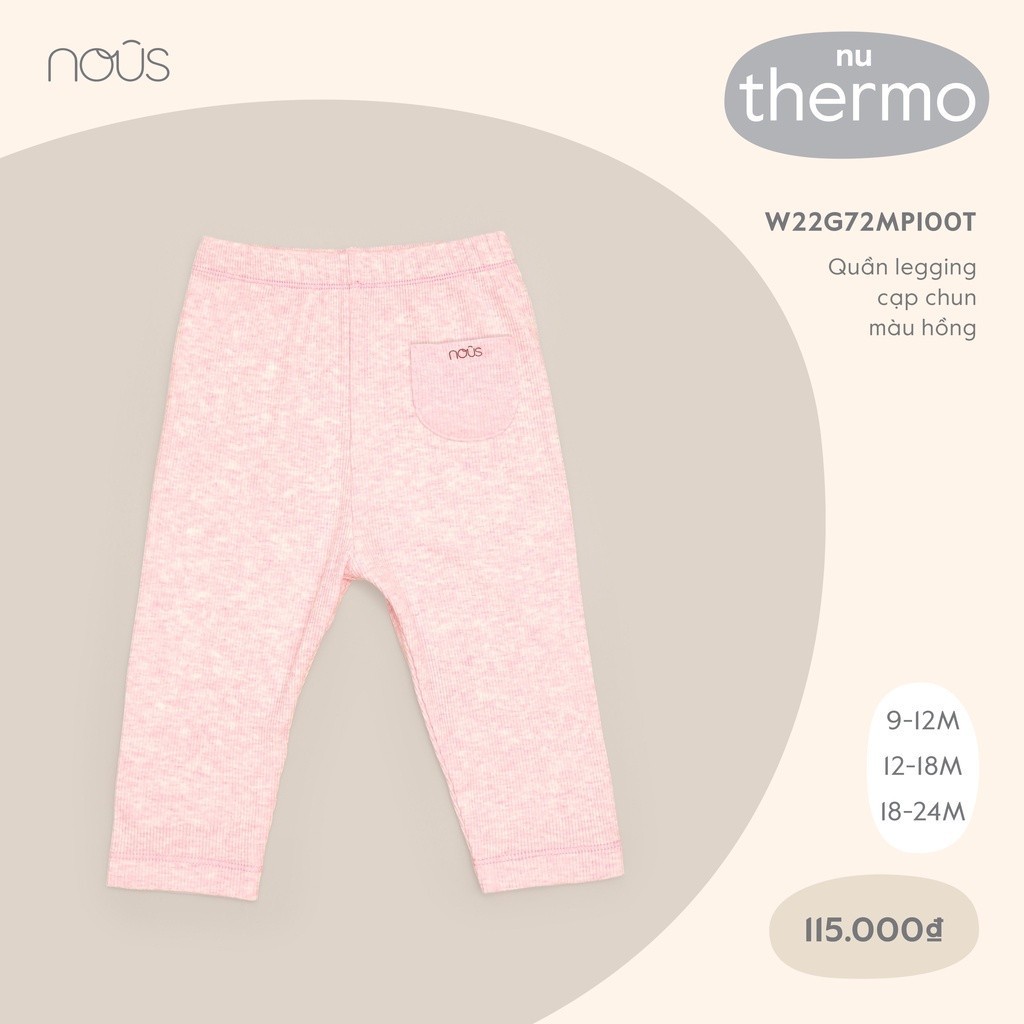 Quần Legging Nous vải Thermo giữ nhiệt co dãn 4 chiều cho bé Nous Bình Dương - SPE01126