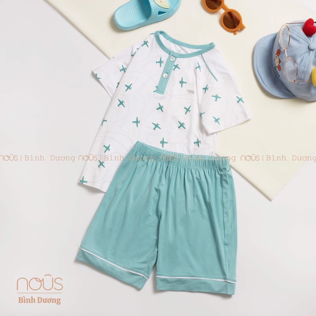 Bộ quần áo trẻ em nous kids bé trai màu ghi từ 2 đến 5 tuổi Nous Bình Dương - SPE01227